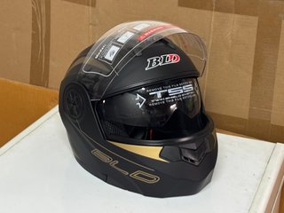 Casco Moto Modular Integral Nuevo Negro/Oro
