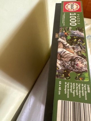 Puzzle 1000 piezas tigres blancos