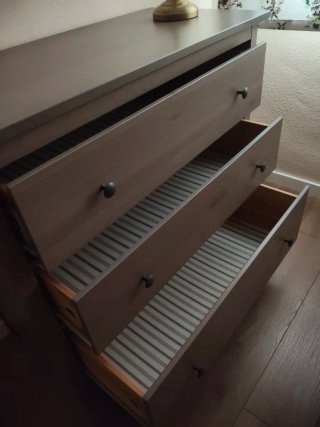 Cajonera IKEA HEMNES gris
