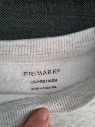 Conjunto sudadera y pantalón cargo gris 18-24m