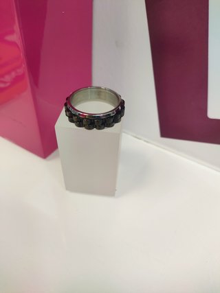 Anillo acero rueda negro T29