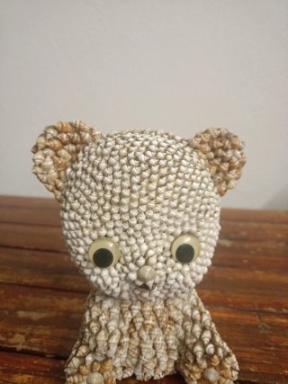 Orsetto souvenir decorativo conchiglie