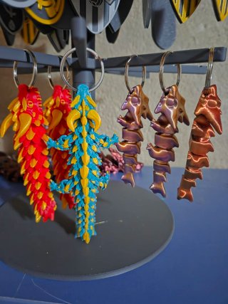 Llaveros Dragón 3D Articulado