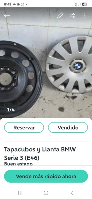 Llanta BMW Serie 3 E46