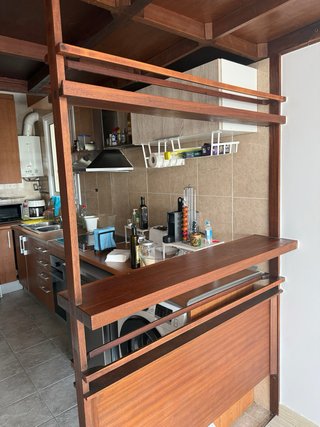 Mueble Mid Century Barra Divisoria madera TEKA.