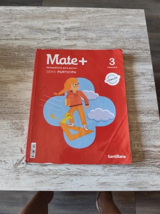 Libro Mate+ 3primaria, Santillana, serie participa