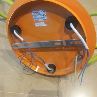 Lámpara infantil verde y naranja