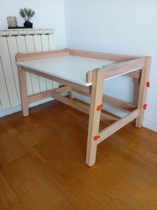 Mesa y Silla Infantil Madera