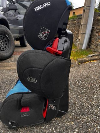 Silla coche infantil Recaro azul (no isofix)