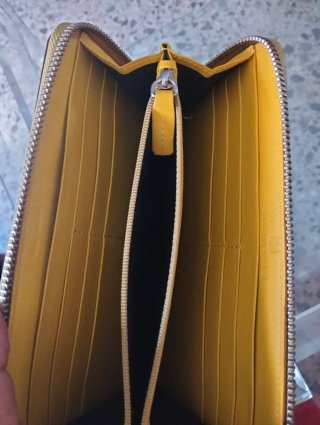 Cartera Gloria Ortiz Cocodrilo Dorada