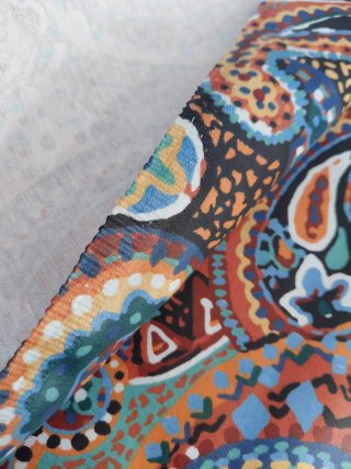 Tela por metros diseño paisley
