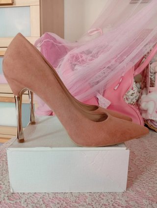 Zapatos de tacón Glamorous salmón claro