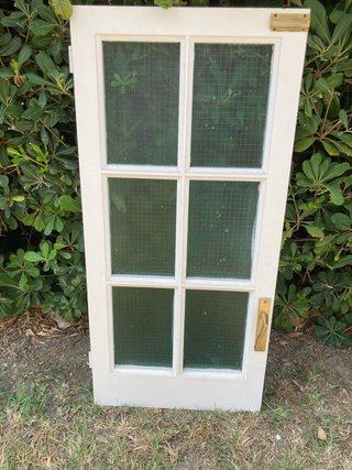 Ventana de madera con cristales