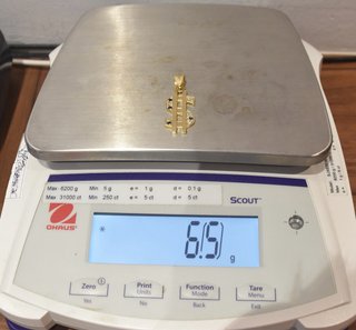 COLGANTE DOLLAR $ DE ORO 18K/ 6.5GR