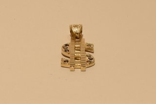 COLGANTE DOLLAR $ DE ORO 18K/ 6.5GR