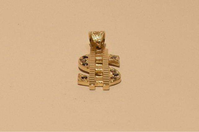 COLGANTE DOLLAR $ DE ORO 18K/ 6.5GR