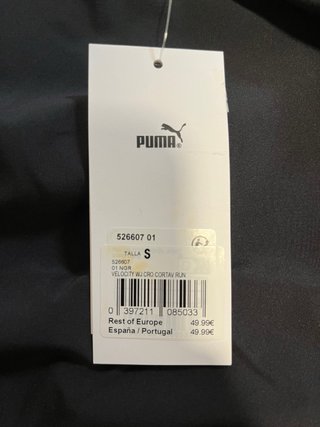 Cortavientos Puma Negro Running NUEVO