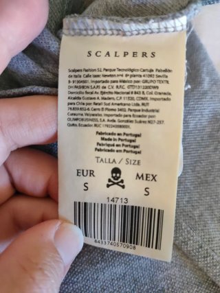 Polo Scalpers gris Talla S