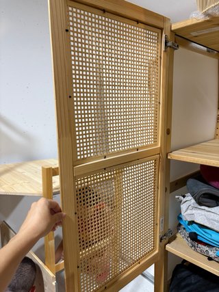 Puertas IVAR de madera con rejilla