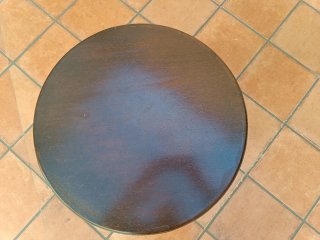 Mesa auxiliar redonda madera maciza