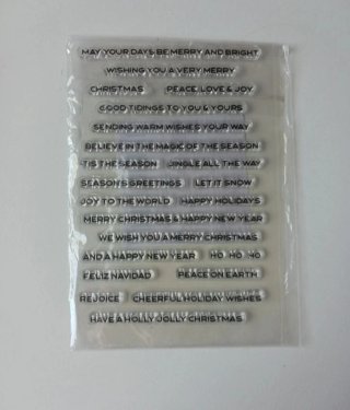 Sellos de silicona frases navideñas inglés