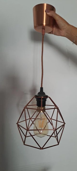 Lámpara de techo colgante dorada Ikea