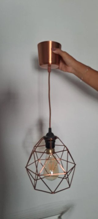Lámpara de techo colgante dorada Ikea