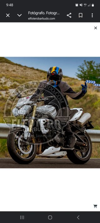 Triumph Street Triple Blanca