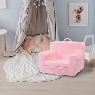 Sofá Infantil Plegable Eufurnibi Rosa