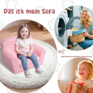 Sofá Infantil Plegable Eufurnibi Rosa