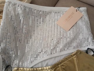 Conjunto Tops Dorados y Plateados