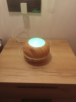 Humidificador con luz LED
