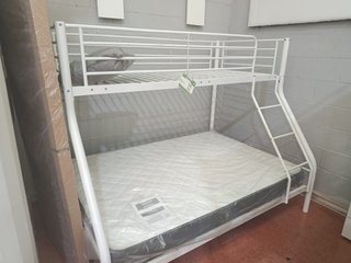 Litera Matrimonial 135x190 Metal Blanca
