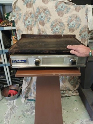 Plancha industrial de gas