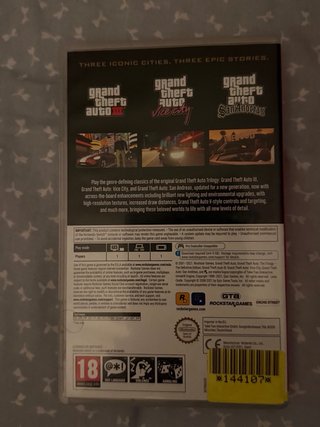 Grand Theft Auto Trilogy Definitive Edition Switch