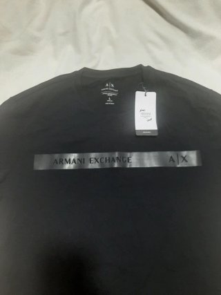 Camiseta Armani Exchange AX Talla L Negra