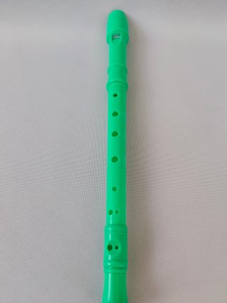 Flauta dulce soprano de plástico - Verde (nueva)