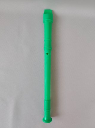 Flauta dulce soprano de plástico - Verde (nueva)