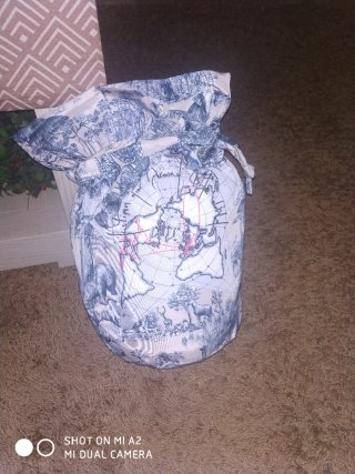 Bolso de mano estampado mapa