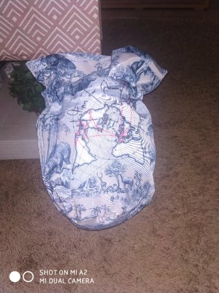 Bolso de mano estampado mapa