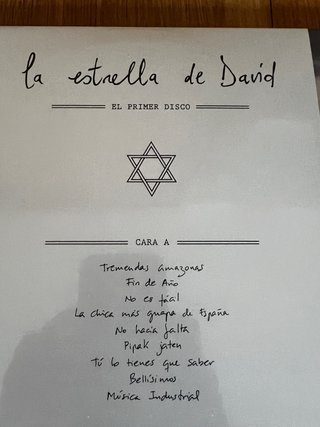 Vinilo - La Estrella de David - El primer disco