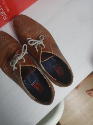 Zapatos Fluchos Marrones Hombre