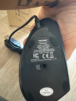 Ratón Vertical Tecknet TK-MS014 Negro
