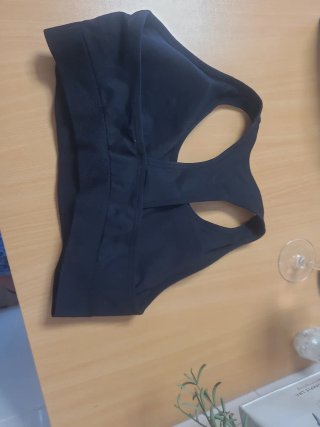 Top sujetador deportivo Puma negro