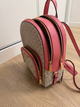 Mochila ORIGINAL Michael Kors Jaycee Beige/Rosa