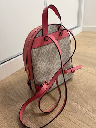 Mochila ORIGINAL Michael Kors Jaycee Beige/Rosa