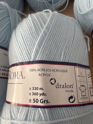 Ovillos Lana Azul Bebé Valeria di Roma