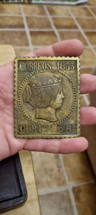 Sellos de latón 1853 y 1854