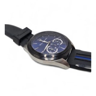 RELOJ MASERATI TRAGUARDO R8871612044 ESFERA AZUL CORREA NEGRA