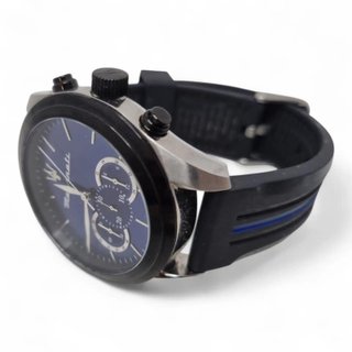 RELOJ MASERATI TRAGUARDO R8871612044 ESFERA AZUL CORREA NEGRA